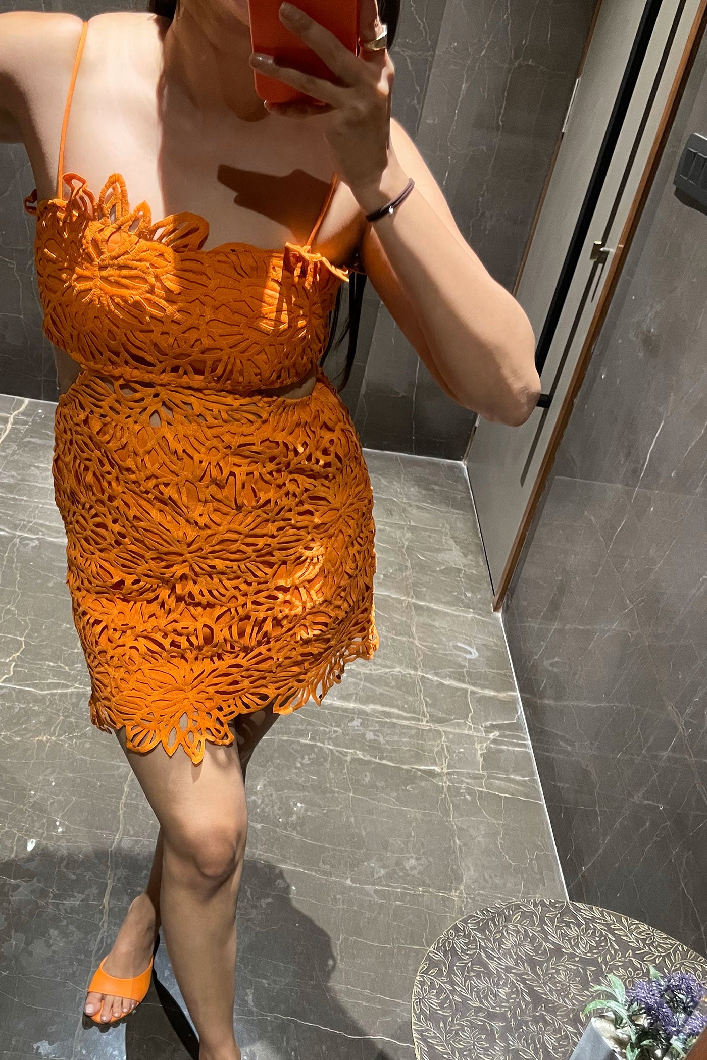 Ella Tangerine Dress