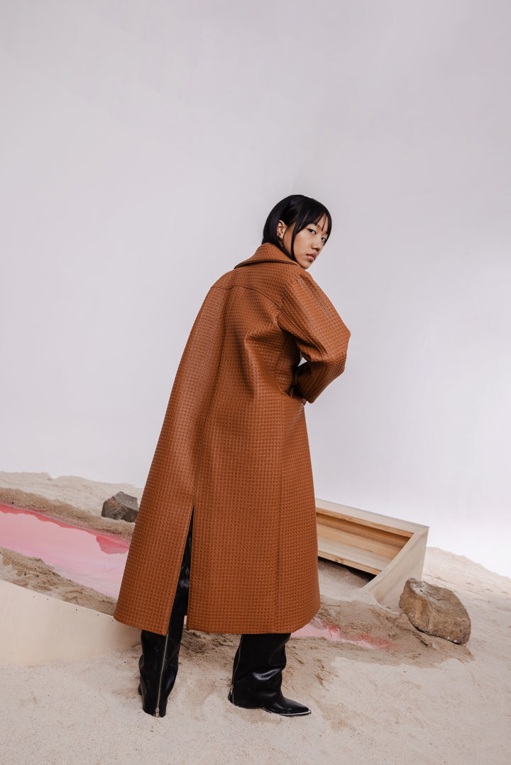 DORA CACAO OVERSIZED JACKET WITH MINI SHEATH DRESS