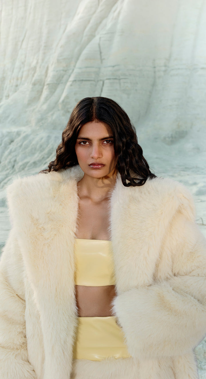 MILA LEATHER & FUR SET