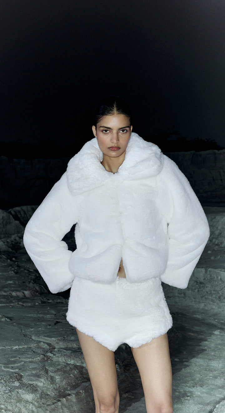 SNOW PLUSH FAUX FUR SET