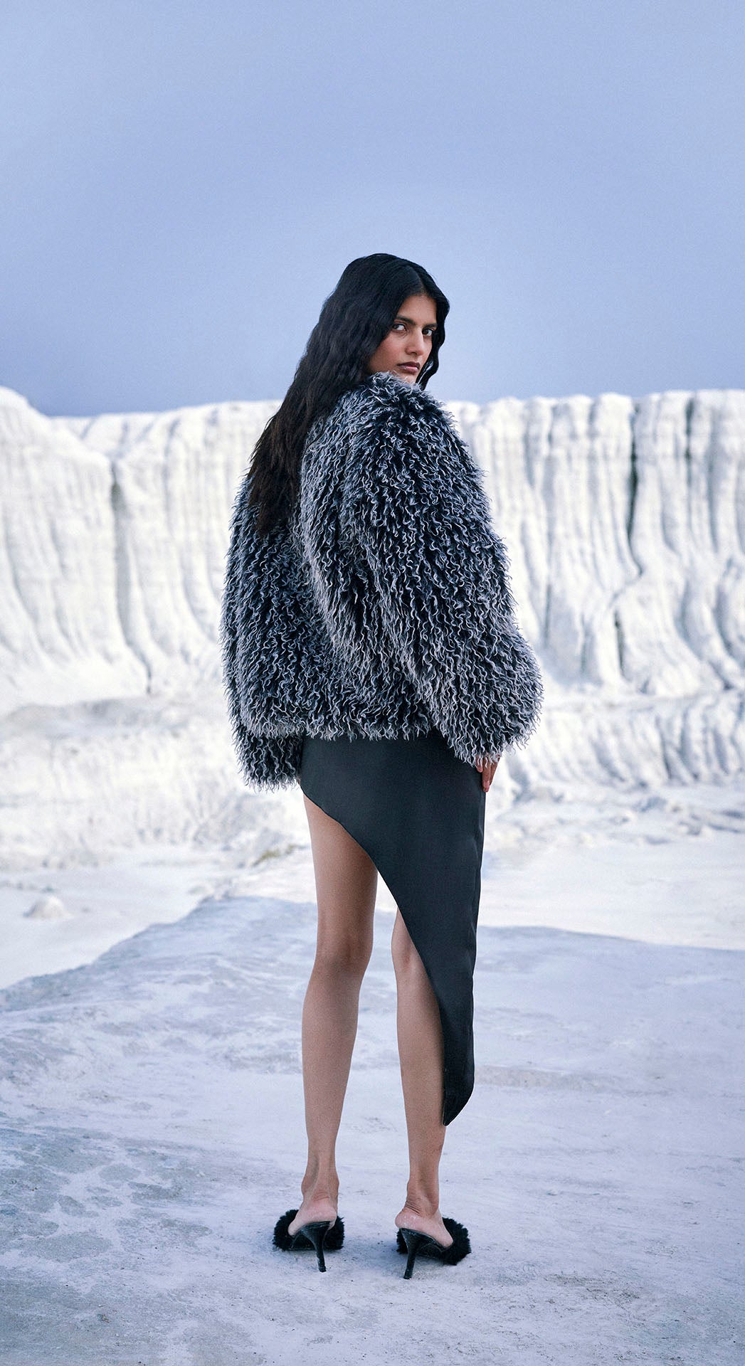 RHEA FUR & LEATHER SET