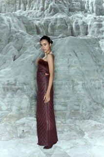 BERI LEATHER MAXI DRESS