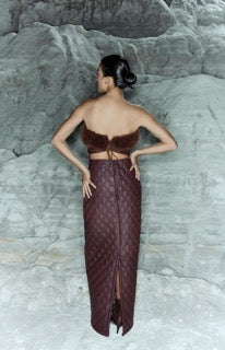 BERI LEATHER MAXI DRESS