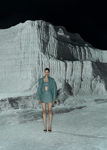 ELARA EMBOSSED LEATHER SET