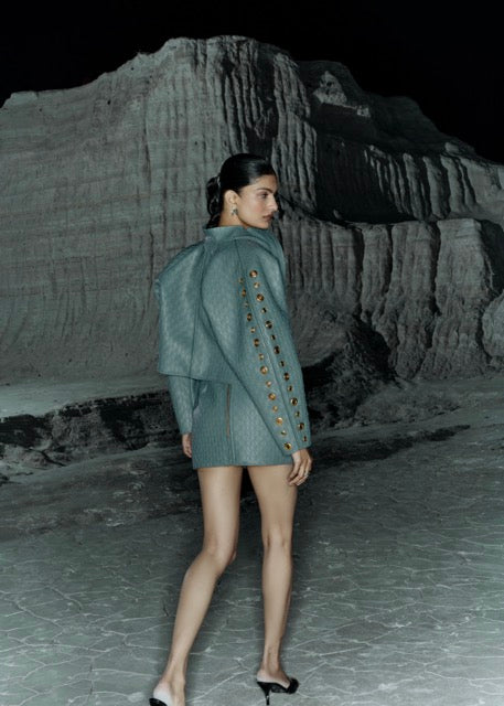 ELARA EMBOSSED LEATHER SET