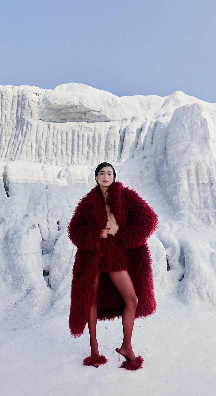 RUBIE SHAGGY FAUX FUR SET