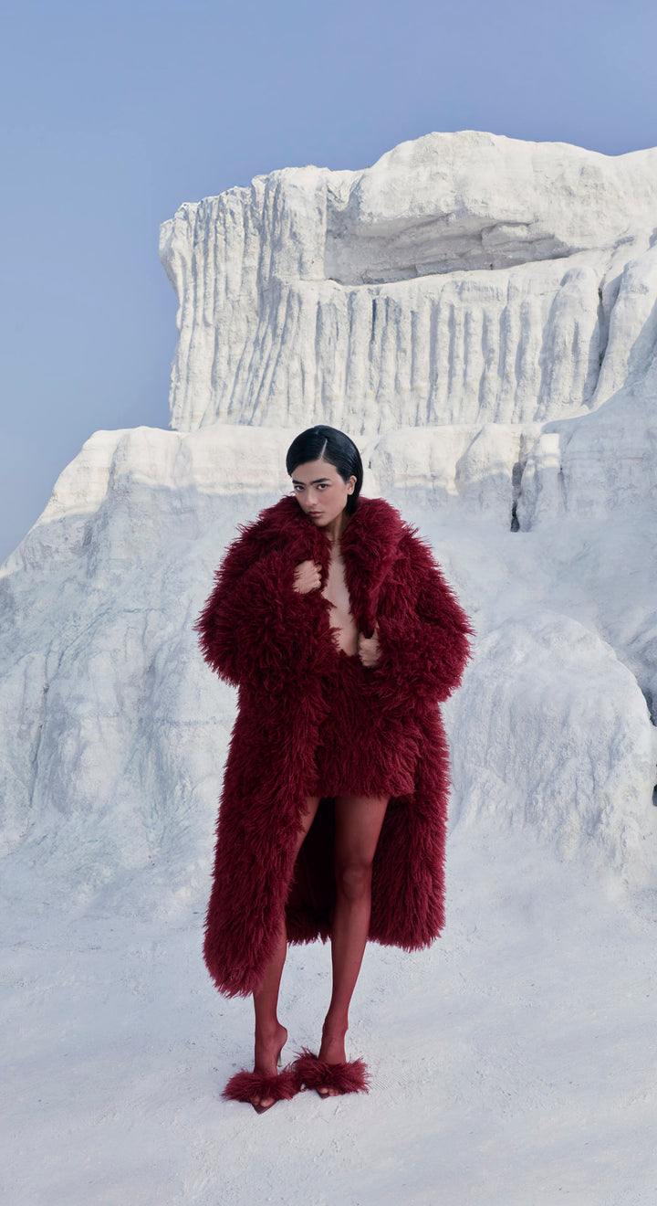 RUBIE SHAGGY FAUX FUR SET