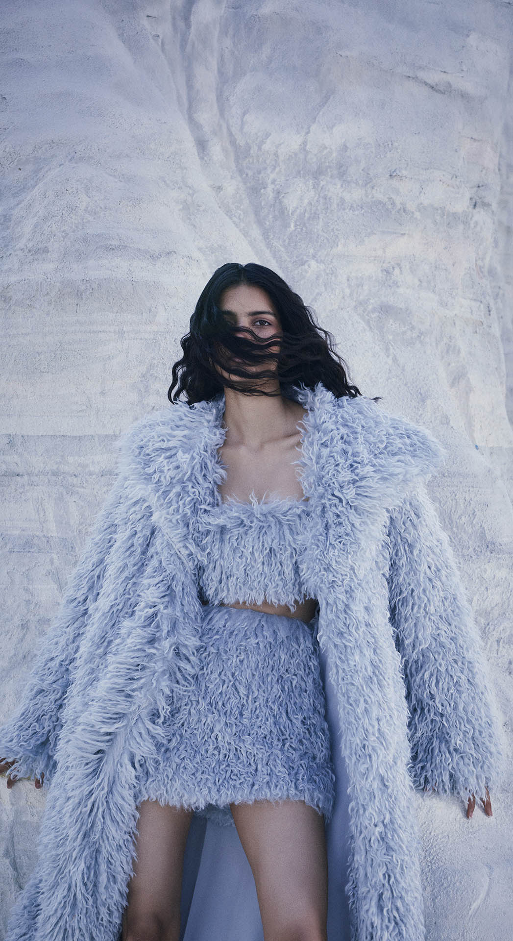 LYRA SHAGGY FAUX FUR SET