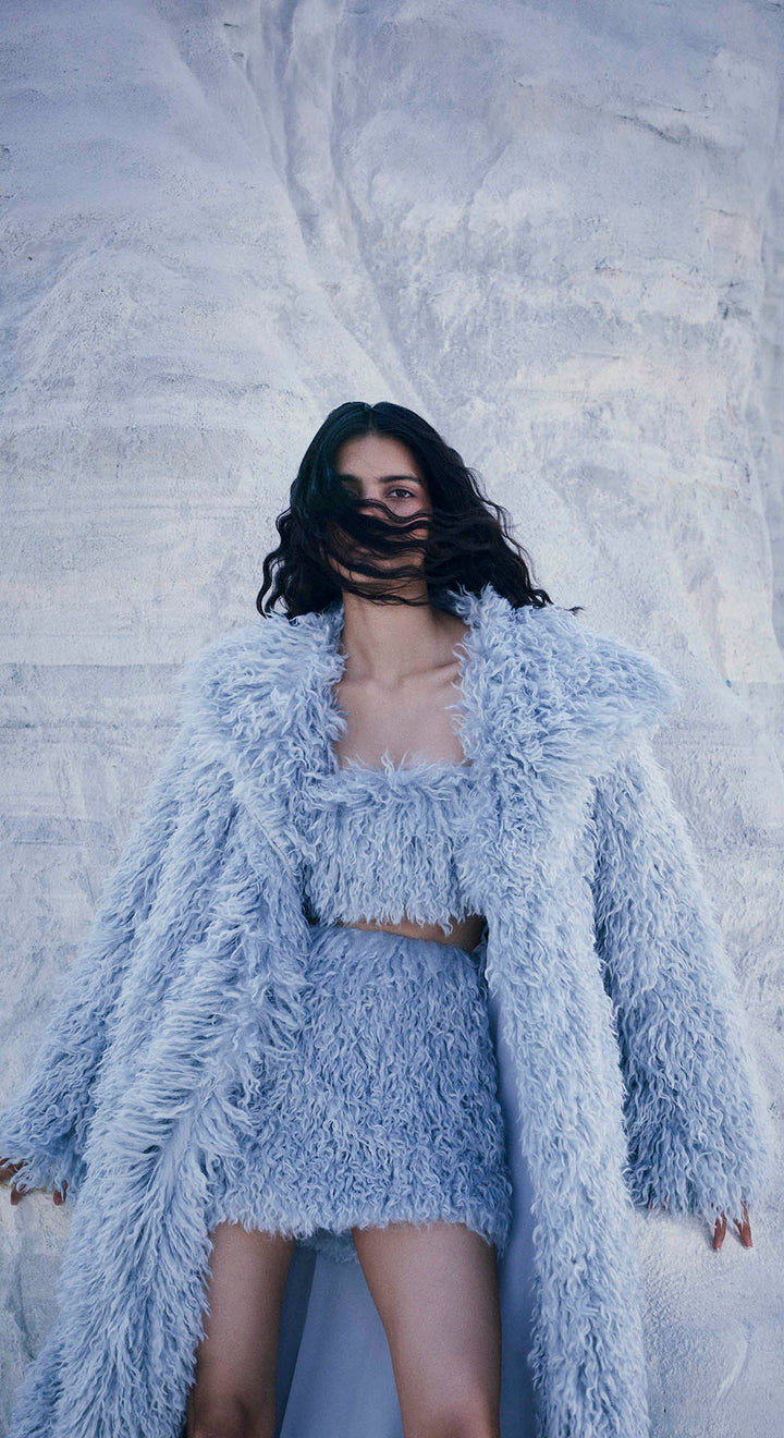 LYRA SHAGGY FAUX FUR SET