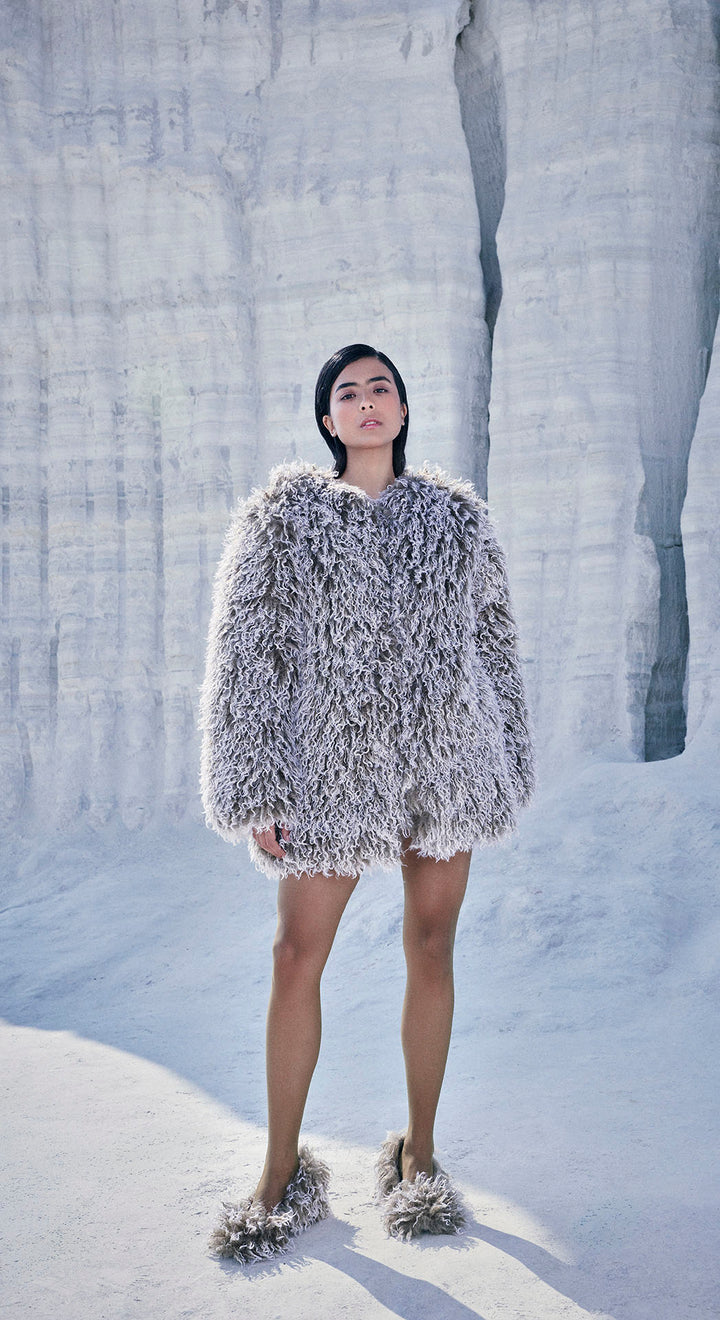 MOSS FUR JACKET
