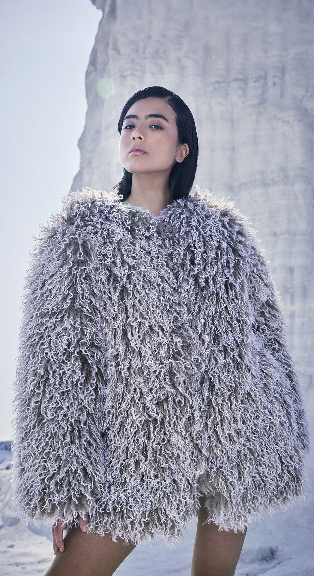 MOSS FUR JACKET