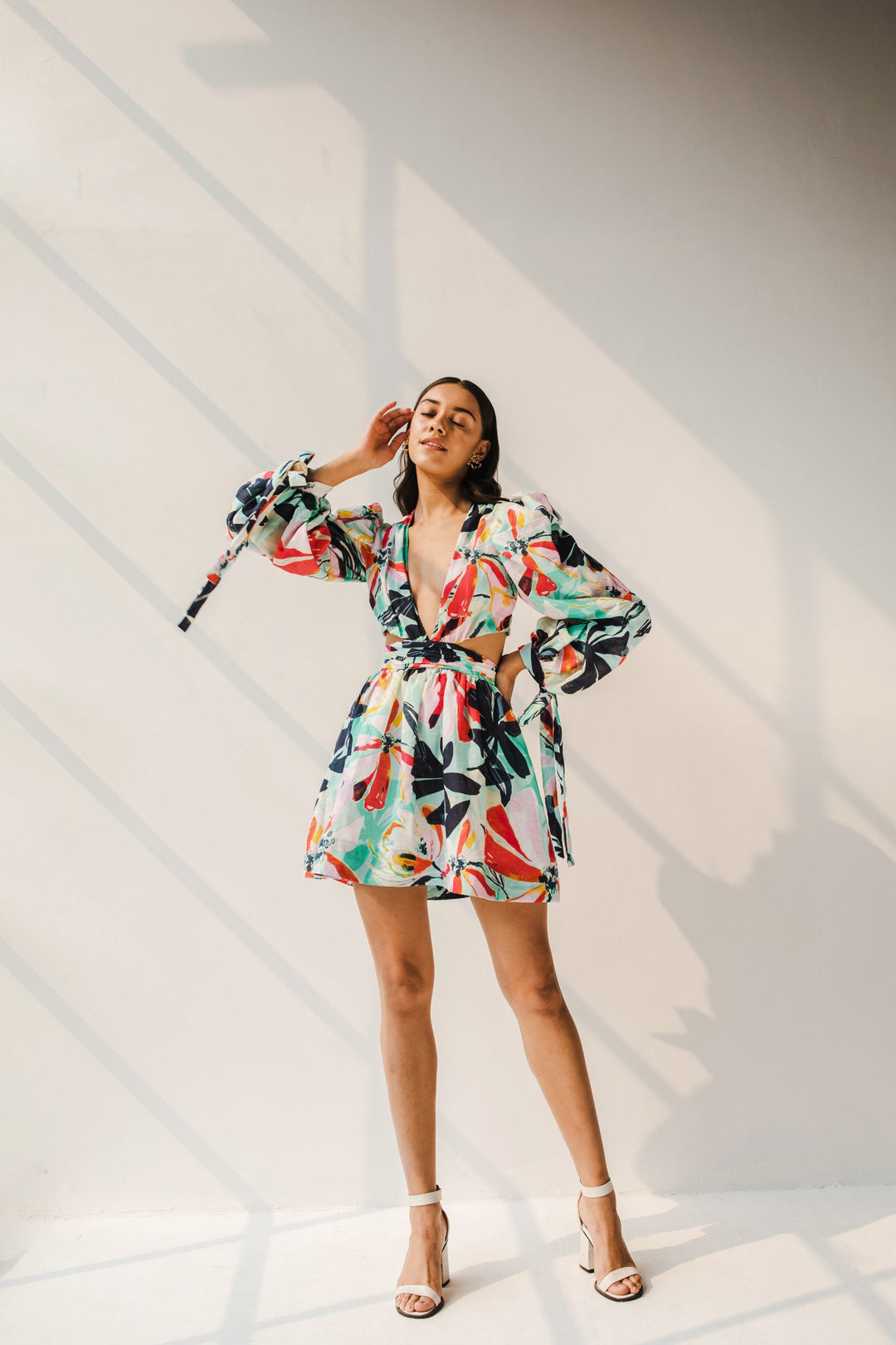 aloha mini dress ALLEGRA MINI DRESS - ALOHA AQUA