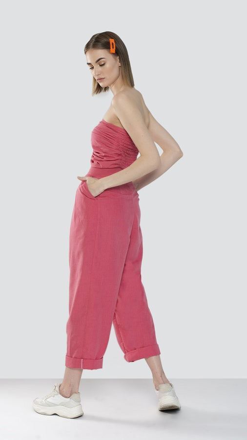 Rosy Pleated Co-ord