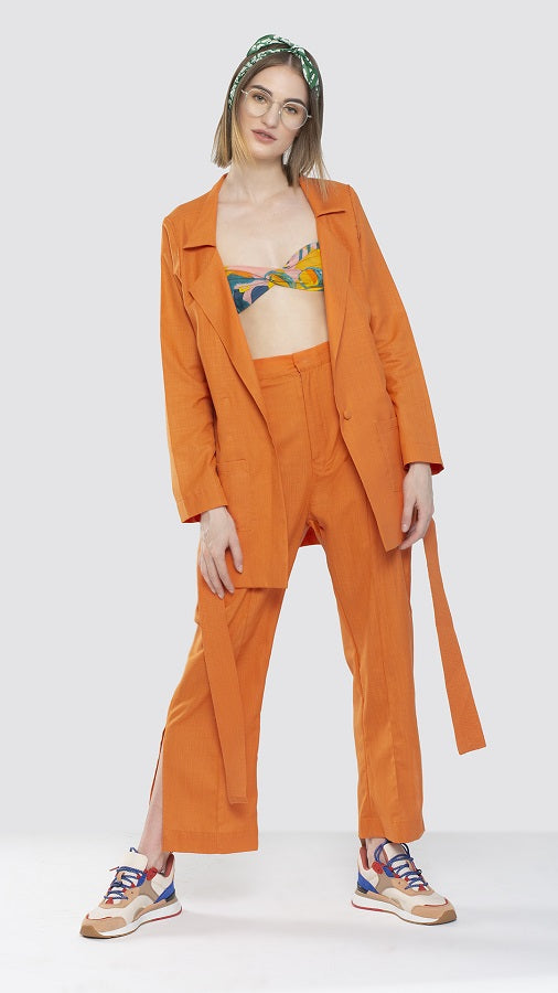 Solar Orange Pant suit