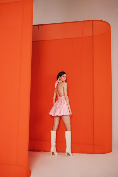 Leda Short Halter Dress